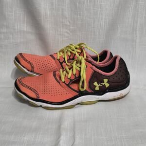 Under Armour Micro G Training Shoes Womens Size 9 Coral Orange Neon